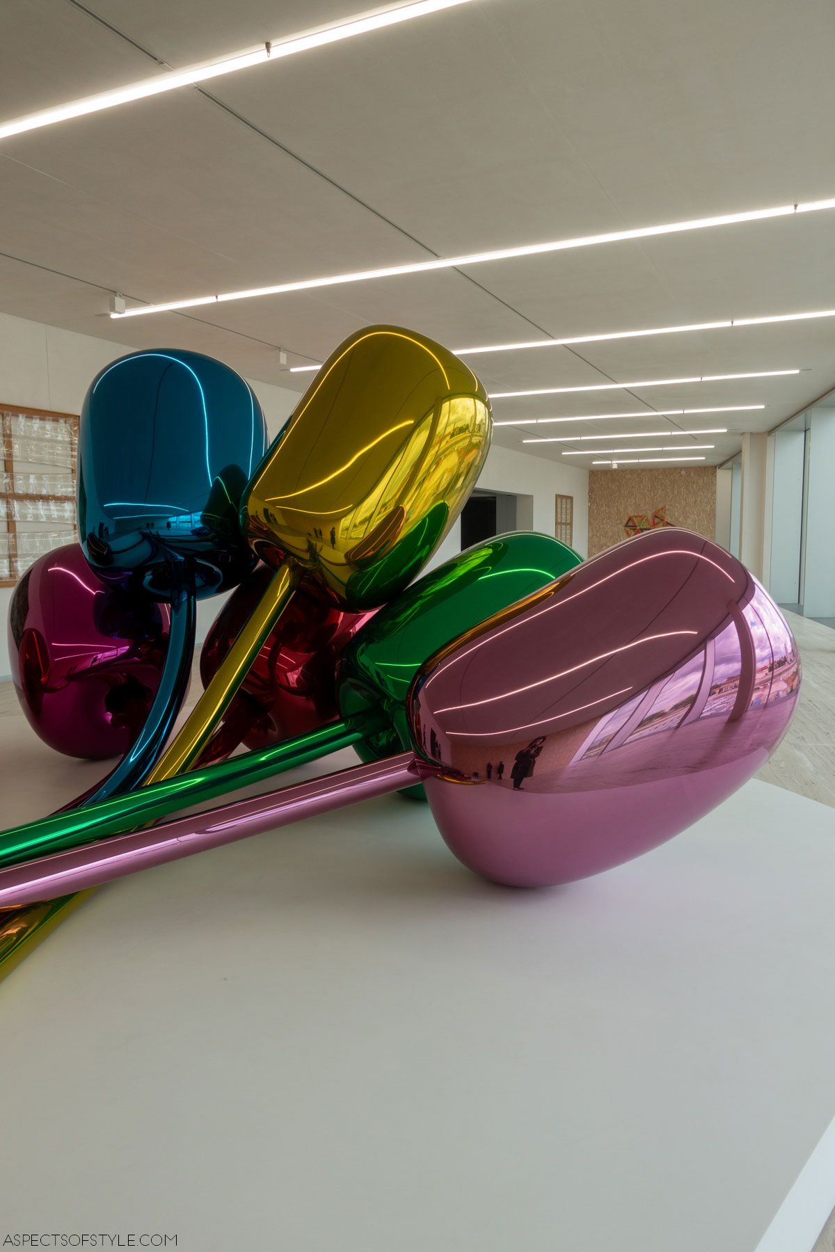 Jeff Koons tulip artwork at Fondazione Prada, Milan