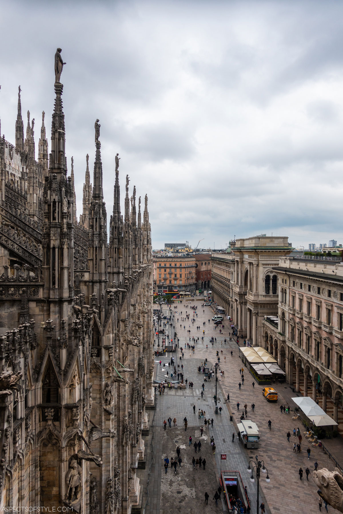 View from Milano Duomo terrace