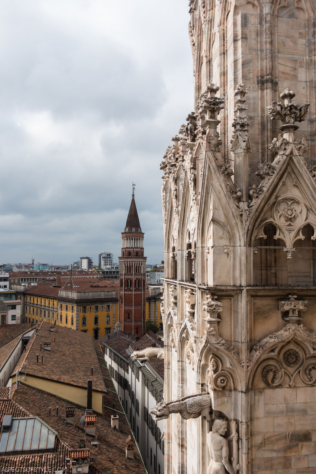 View From Milano Duomo Terrace