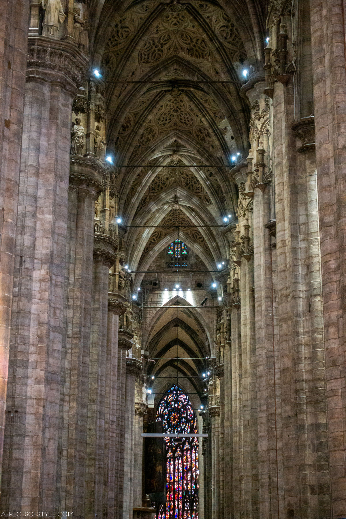 Inside the Milano Duomo