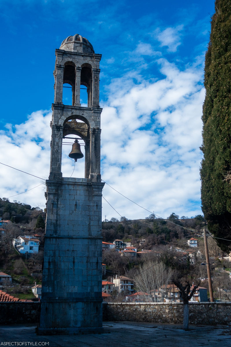 bell tower in Magouliana, Arcadia, Peloponnese