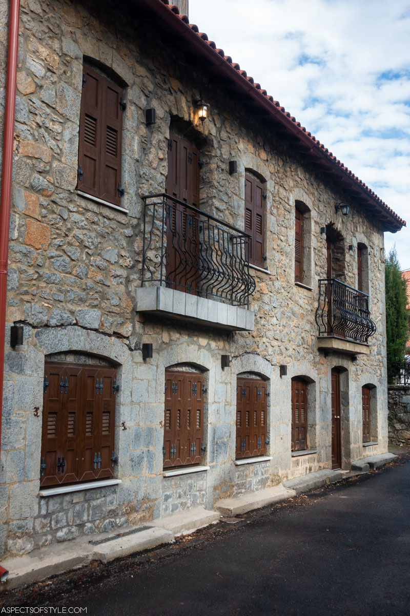 stone houses in Vytina, Arcadia, Peloponnese