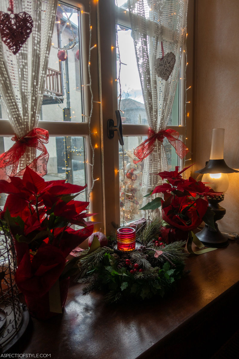 Christmas decoration at Klimataria restaurant in Vytina, Arcadia Peloponnese