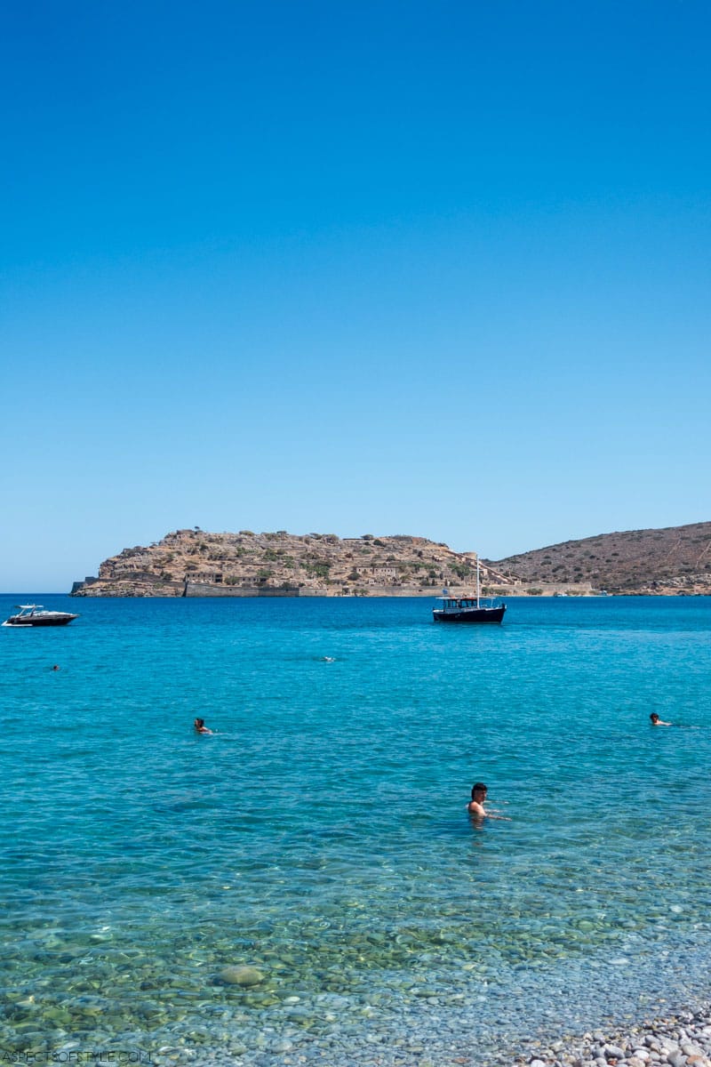 Spinalonga as seen from Plaka, Lasithi, Crete