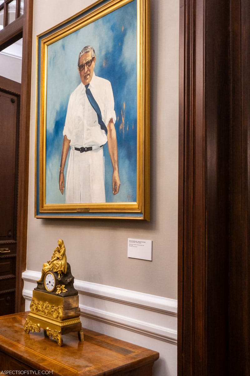 Aristotle Onassis painting, Onassis Library Athens